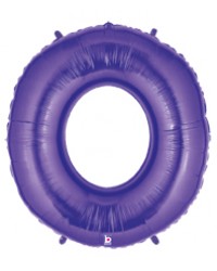 40" Mega Number 0 Purple